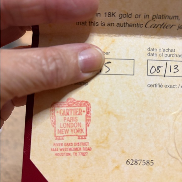 Cartier White Gold Just Un Clou small ring . Size 55 - Picture 7 of 9